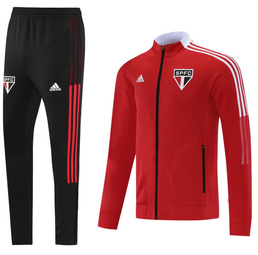 2021/22 Sao Paulo Red Training Kits Jacket with Pants